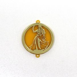 Entremeio de Acrílico 40mm / Afro Religioso - Oxum (unidade)