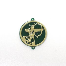 Entremeio de Acrílico 40mm / Afro Religioso - Oxóssi (unidade)