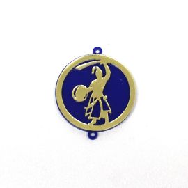Entremeio de Acrílico 40mm / Afro Religioso - Ogum (unidade)