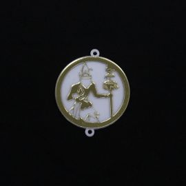 Entremeio de Acrílico 40mm / Afro Religioso - Oxalá (unidade)