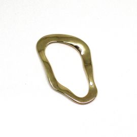 Entremeio Orgânico de Metal / 78x45mm (unidade)-Dourado