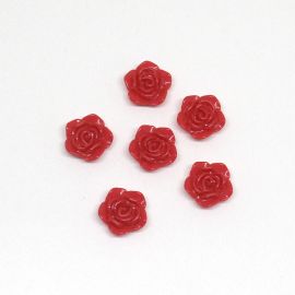 Conta Plástica Leitosa / 19mm - Flor com Furo Passante (10 gramas)