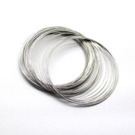 Mola de Ferro para Gargantilha / 11,5cm -  (10 Gramas)-Níquel