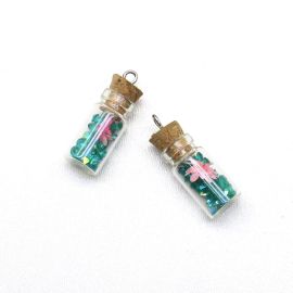 Pingente Mini Garrafa / 24x11mm (Unidade)