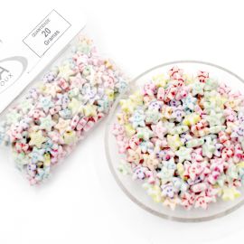 Mix multicolorido / 8mm - Estrelinha (20 gramas)
