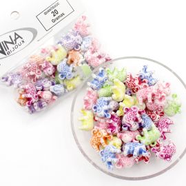 Mix Multicolorido / 14x15mm -  Pingente - Elefante (20 gramas)