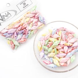 Mix Multicolorido / 16x7mm - Caramujo (20 gramas)