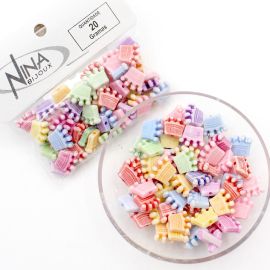 Mix Multicolorido / 10x12mm - Coroa (20 gramas)