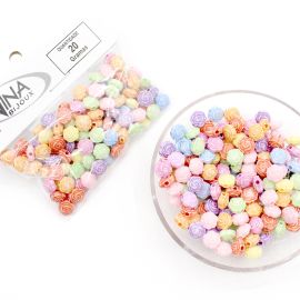 Mix Multicolorido / 7mm - Flor - Botão de Rosa (20 gramas)