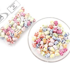 Mix Multicolorido / 10x7mm - Caveira (20 gramas)