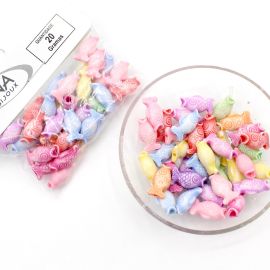 Mix Multicolorido / 17x9mm - Peixe (20 gramas)