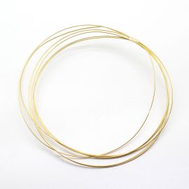 Arame de Alumínio / Grosso - para Artesanato em Geral-Dourado