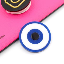 Aplique de Acrílico / 40mm - Redondo - Olho Grego (unidade)