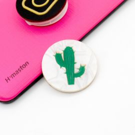 Aplique de Acrílico / 40mm - Cacto (unidade)  