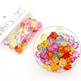 Mix Multicolorido / 13mm - Transparente - Floco (20 gramas)