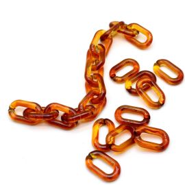 Elo de Plástico Mesclado / 32x20mm - Oval (10 gramas)