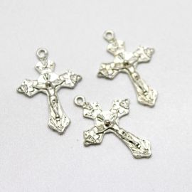 Crucifixo de Metal / 35x24mm - Cristo (Unidade)