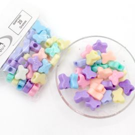 Mix Multicolorido Leitoso / 11x15mm - Borboleta (20 gramas)