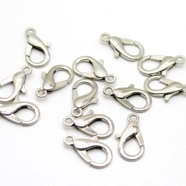 Fecho de Metal / 23mm - Lagosta (Unidade)-Níquel
