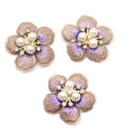 Aplique em Tecido / 40mm - Flor (Unidade)