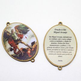 Entremeio em MDF / 65x50mm - Arcanjo Miguel (Unidade)