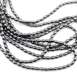 Pedra de Hematita / 5x4mm - Arroz (1 FIO)