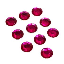 Chaton de Acrílico com Furo / 16mm - Redondo (Pct. c/100 unidades)