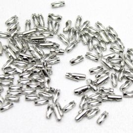 Fecho Canoa de Metal / 5x2mm - Para Corrente de Bolinha 1mm (Unidade)