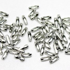Fecho Canoa de Metal / 9x3mm - Para Corrente de Bolinha 3mm (Unidade)
