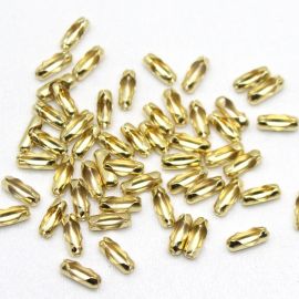 Fecho Canoa de Metal / 9x3mm - Para Corrente de Bolinha 3mm (Unidade)