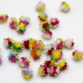 Pompom com Brilho Festão / Cores Diversas