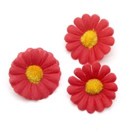 Flor Artificial / 42mm - Margarida Vermelha (unidade)