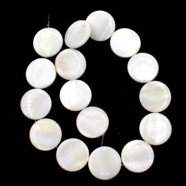 Madrepérola / 25mm - Pastilha Redonda  (1 FIO)