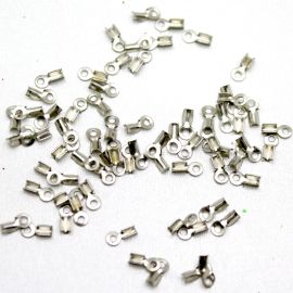 Garra de Alumínio / 2mm (Dourado: Pacote com 50 Unid. / Demais Banhos: Pacote com 100 Und.)-Níquel