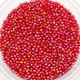 Bola Transparente / 4mm - Irisada (20 gramas)