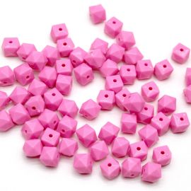 Conta Plástica Leitosa / Cubo - 10mm (10 gramas)