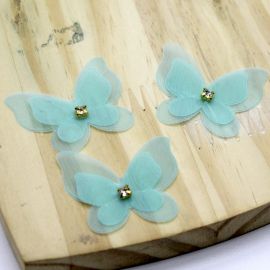 Aplique de Voal / 35x42mm - Borboleta ( Unidade)
