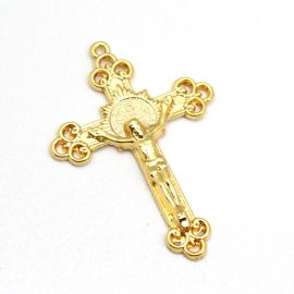 Crucifixo de Metal / 57x40mm - Cristo (Unidade)