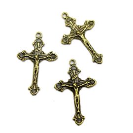Crucifixo de Metal / 39x24mm - Cristo (Unidade)