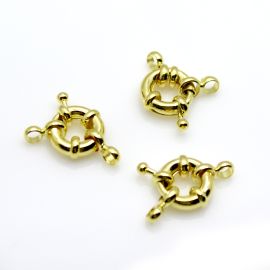 Fecho de Metal / 11mm - Boia (unidade)-Dourado