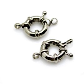 Fecho de Metal / 15mm - Boia (unidade)-Níquel