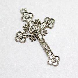 Crucifixo de Metal / 52x33mm - Cristo (Unidade)