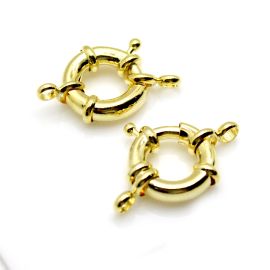 Fecho de Metal / 19mm - Boia (unidade)-Dourado