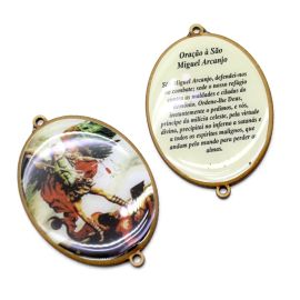 Entremeio em MDF Resinado / 65x50mm - Arcanjo Miguel (Unidade)