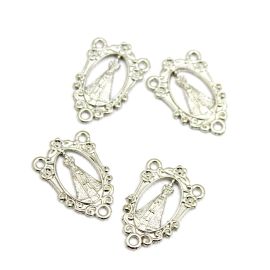 Salve Rainha de Metal / 22x15mm - N. Sra Aparecida (Unidade)