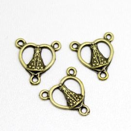 Salve Rainha de Metal / 18x17mm - N. Sra Aparecida (Unidade)