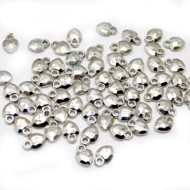 Pingente de Plástico ABS / 14X10mm - Coração Lapidado ( 10 Gramas)