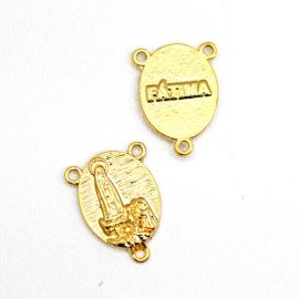 Salve Rainha de Metal / 25x18mm - N. Senhora de Fátima (Unidade)