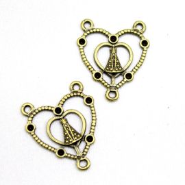 Salve Rainha de Metal / 30x25mm - N. Sra Aparecida (Unidade)	