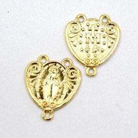 Salve Rainha de Metal / 24x21mm - N. Senhora das Graças (Unidade)